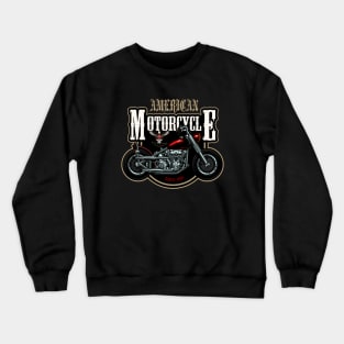 American Motorcycles Bikers Road Crewneck Sweatshirt